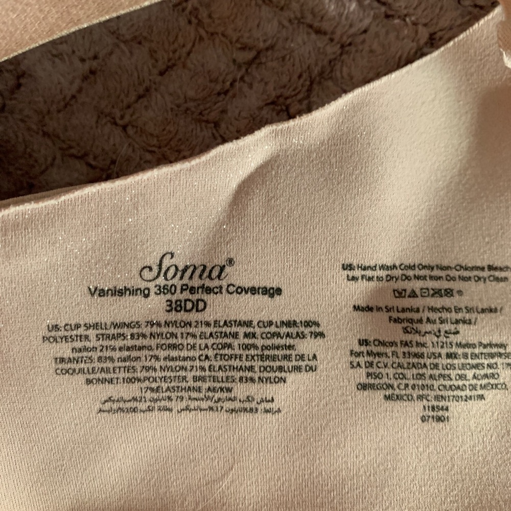 Soma Vanishing 360 perfect coverage bra